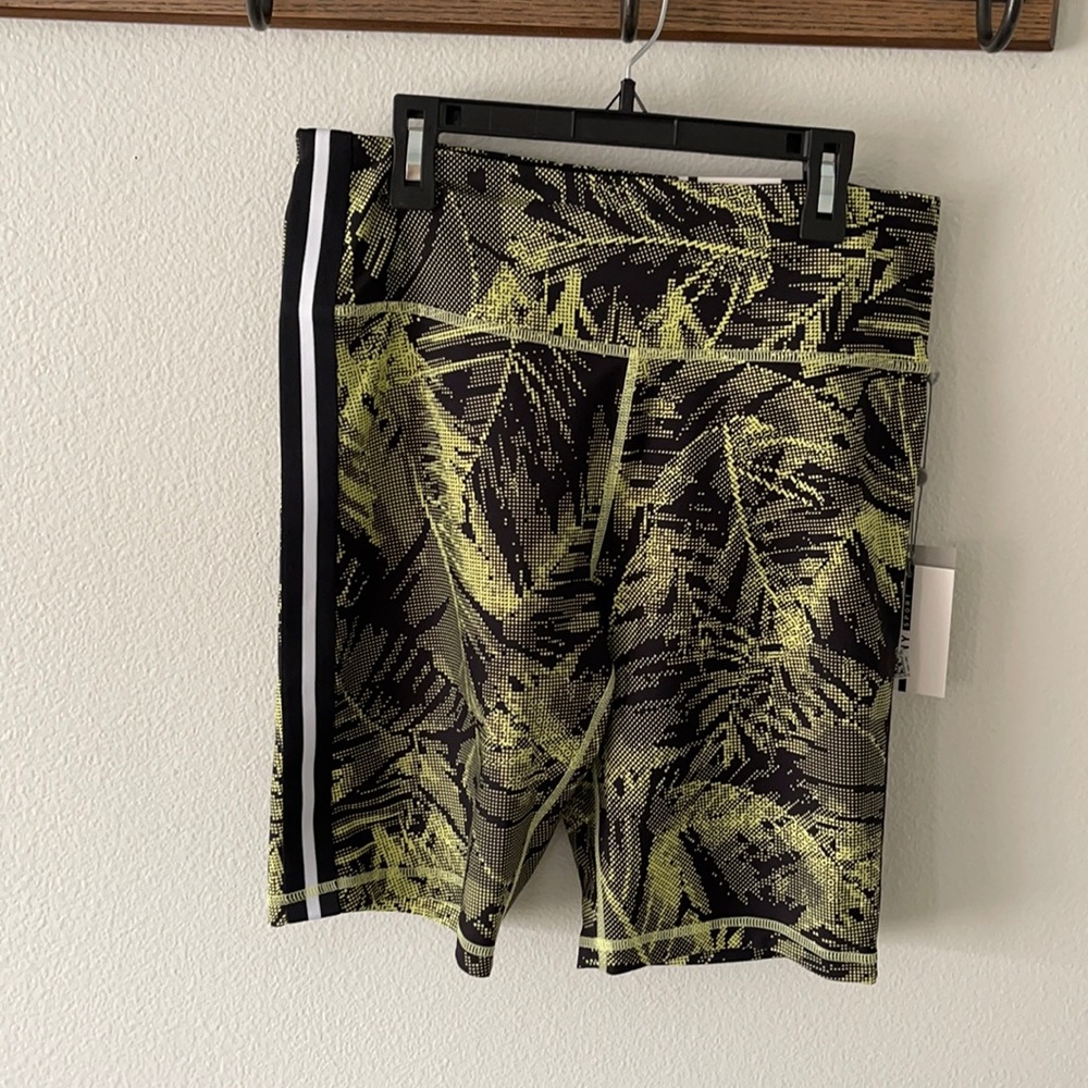 DKNY sport brand new green high waisted shorts